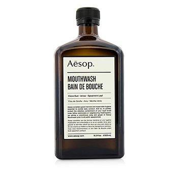 Aesop Mouthwash - 500ml. Beautiful Glass Bottle. Clove :: Aniseed :: Spearmint Leaf (Bain de Bouche)