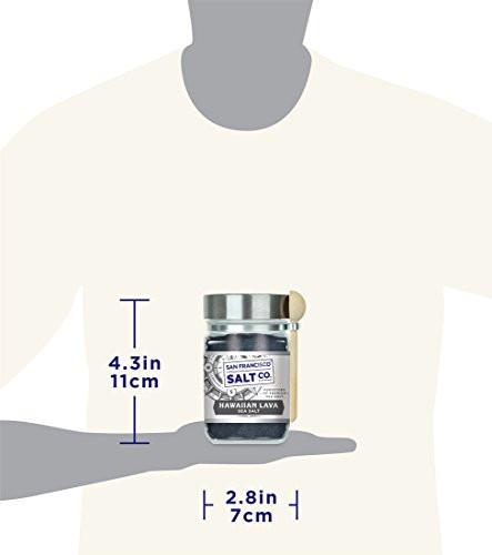 8 Oz Chef's Jar - Black Hawaiian Salt
