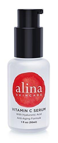 Alina Skin Care Award Winning & Dermatologist Recommended Vitamin C Serum for Reduction of Fines Lines & Wrinkles. Enhances Skin Radiance, Texture and Skin Tone, 1.0 Ounce