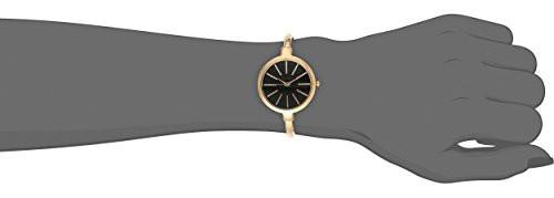 Anne Klein Women's AK/1470GBST Gold-Tone Watch and Bracelet Set