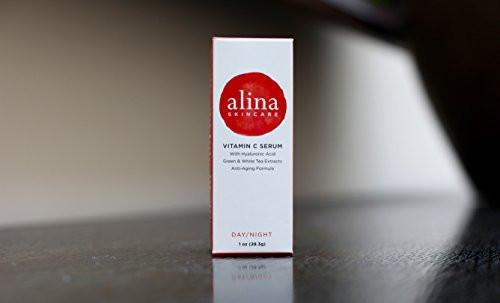 Alina Skin Care Award Winning & Dermatologist Recommended Vitamin C Serum for Reduction of Fines Lines & Wrinkles. Enhances Skin Radiance, Texture and Skin Tone, 1.0 Ounce