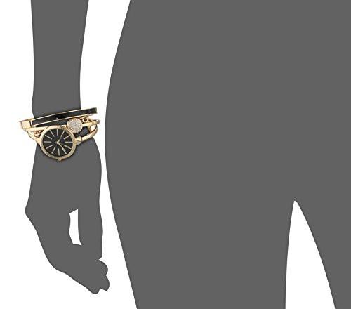 Anne Klein Women's AK/1470GBST Gold-Tone Watch and Bracelet Set