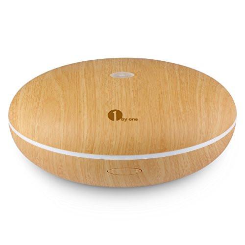 1byone 350ML Elegant Aroma Diffuser Oil Diffuser, Ultrasonic Humidifier with Colorful LED Light, Increases Humidity in Your Home or Office, Add Any Oil or Perfume to Spread the Smell