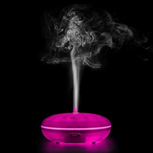1byone 350ML Elegant Aroma Diffuser Oil Diffuser, Ultrasonic Humidifier with Colorful LED Light, Increases Humidity in Your Home or Office, Add Any Oil or Perfume to Spread the Smell