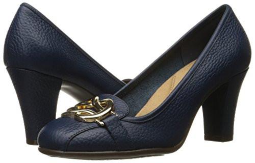 Aerosoles Women's Enrollment Dress Pump, Dark Blue Leather, 8.5 M US