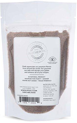 Alderwood Smoked Sea Salt (5oz Pouch Fine Grain)