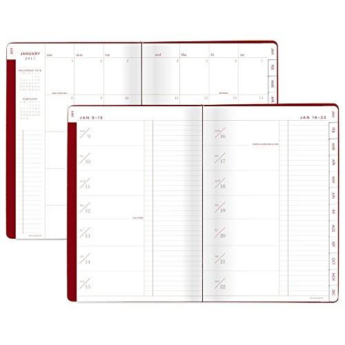 AT-A-GLANCE 2017 Weekly Planner / Appointment Book, 6 x 8-3/4", January Start, 12 Months, Red (YP126-13-17)