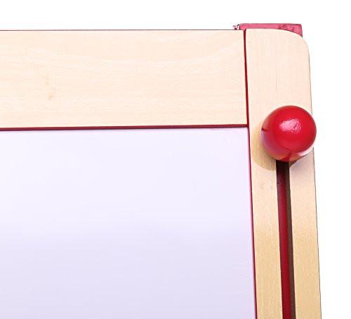 3 in 1 Adjustable Art Easel w/ Magnetic Whiteboard & Blackboard, Dual Storage Bins and Magnetic Letters + Numbers