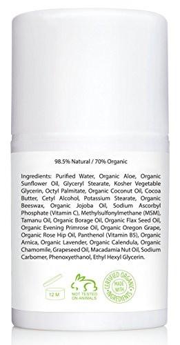 Amara Organics Vitamin C Cream for Face with Coconut Oil, Cocoa Butter & Jojoba Oil, 1.7 fl. oz.