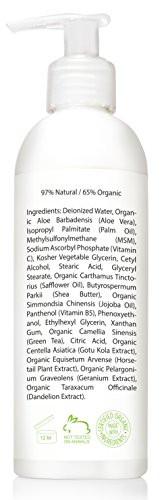 Amara Organics Vitamin C Face & Body Lotion 15% - With Shea Butter & Jojoba Oil - 8 oz