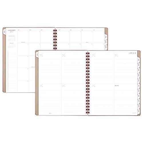 AT-A-GLANCE 2017 Weekly / Monthly Planner / Appointment Book, 8-1/2 x 11", January Start, 13 Months, Tan (YP104-07-17)