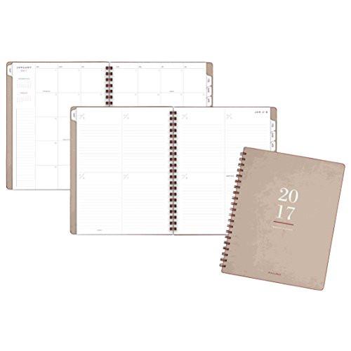 AT-A-GLANCE 2017 Weekly / Monthly Planner / Appointment Book, 8-1/2 x 11", January Start, 13 Months, Tan (YP104-07-17)