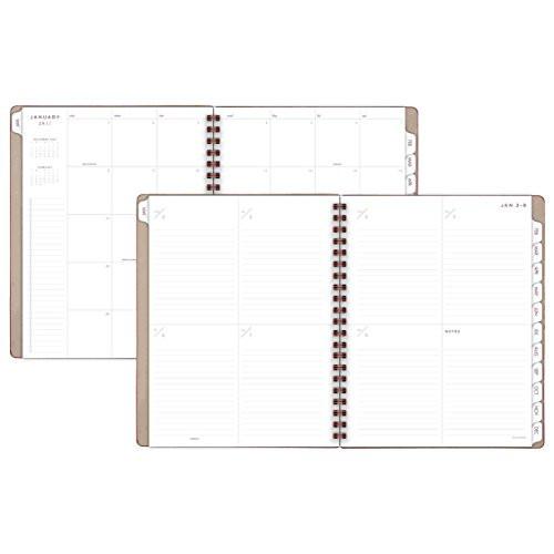 AT-A-GLANCE 2017 Weekly / Monthly Planner / Appointment Book, 8-1/2 x 11", January Start, 13 Months, Tan (YP104-07-17)