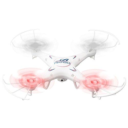 AKASO X5KW App Controlled Drone 4CH 2.4GHz 6-Axis Gyro WiFi FPV Real Time Video Mini RC Quadcopter with 1.3MP HD Camera