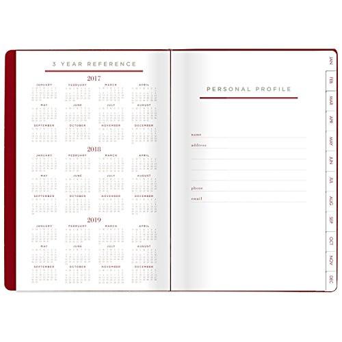 AT-A-GLANCE 2017 Weekly Planner / Appointment Book, 6 x 8-3/4", January Start, 12 Months, Red (YP126-13-17)