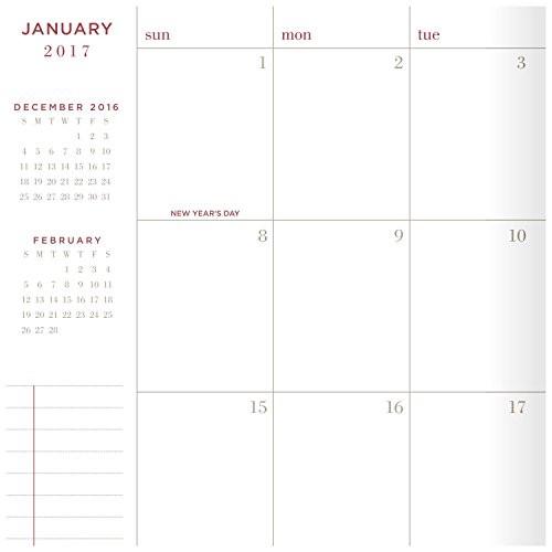 AT-A-GLANCE 2017 Weekly Planner / Appointment Book, 6 x 8-3/4", January Start, 12 Months, Red (YP126-13-17)