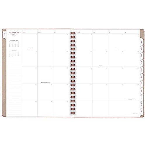 AT-A-GLANCE 2017 Weekly / Monthly Planner / Appointment Book, 8-1/2 x 11", January Start, 13 Months, Tan (YP104-07-17)