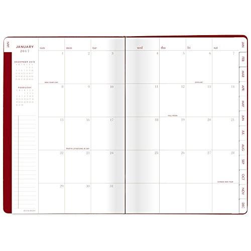 AT-A-GLANCE 2017 Weekly Planner / Appointment Book, 6 x 8-3/4", January Start, 12 Months, Red (YP126-13-17)