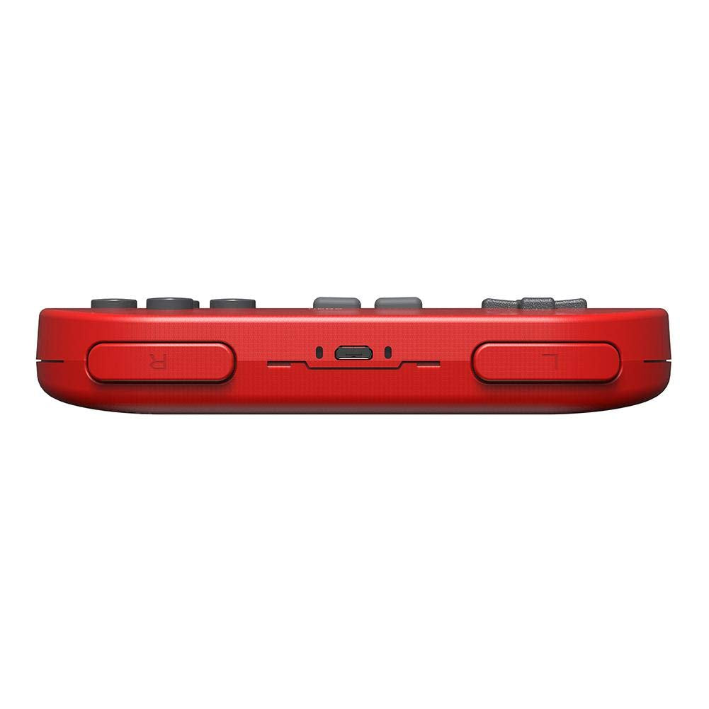 Asiproper SN30 retro trådlös Bluetooth Joystick gamepad controller för niondisk switch spelkonsol Android PC telefon Mac OS, röd