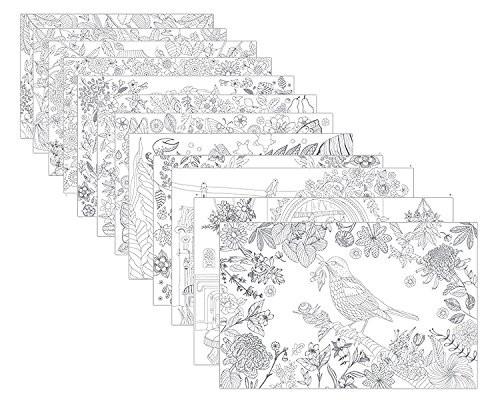 'Color Drawing' 2017 Calendar 12 Months Desk Easel Calendar Wire Bound Coloring Book Planner Organizer Agenda Planner DIY Calendar, 9.4"X7.5" (Gray)