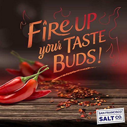 8 Oz Chef's Jar - Sriracha Salt in a Gourmet Chef Jar - Fire up your taste buds