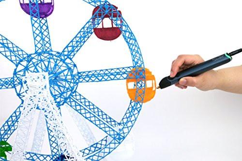 3Doodler Create 3D Pen With 50 Plastic Strands, No Mess, Non-Toxic, Smoky Blue
