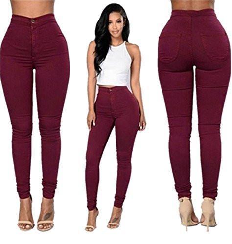 SunWard(TM) Women Denim Like Fashion Girl Casual Jeans Like Pencil Pants