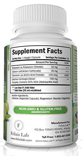 95% HCA Pure Garcinia Cambogia Extract. Fast Acting Weight Loss Pills. Appetite Suppressant. Extreme Fat Burner & Carb Blocker Supplement to get Slim Fast. Best Garcinia Cambogia Raw, 60 Diet Pills.