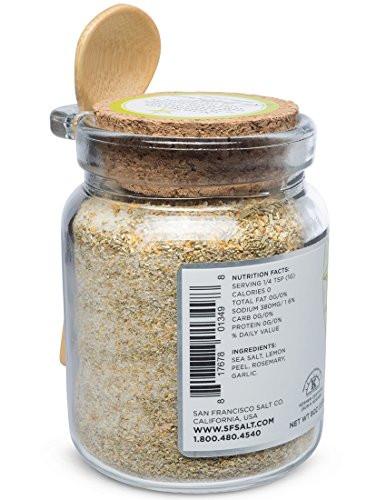 8 Oz Chef's Jar - Lemon Rosemary Sea Salt