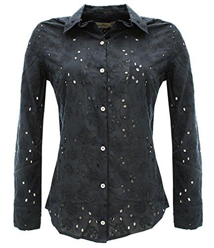 212G.O0019608 Brooksfield Camicia in sangallo Blu XXL Woman