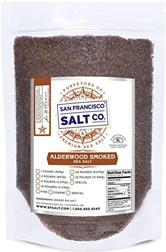 Alderwood Smoked Sea Salt (5lb Bag Coarse Grain)