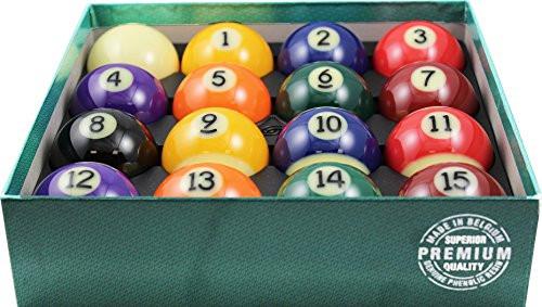 Aramith 2-1/4" Regulation Size Premium Billiard/Pool Balls, Complete 16 Ball Set