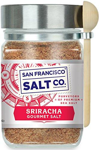 8 Oz Chef's Jar - Sriracha Salt in a Gourmet Chef Jar - Fire up your taste buds