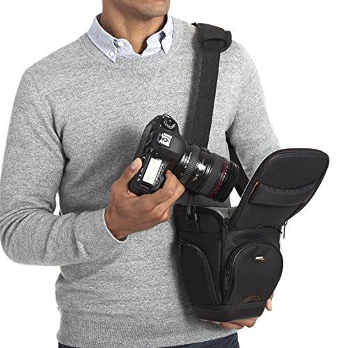 AmazonBasics Holster Camera Case for DSLR Cameras - Black