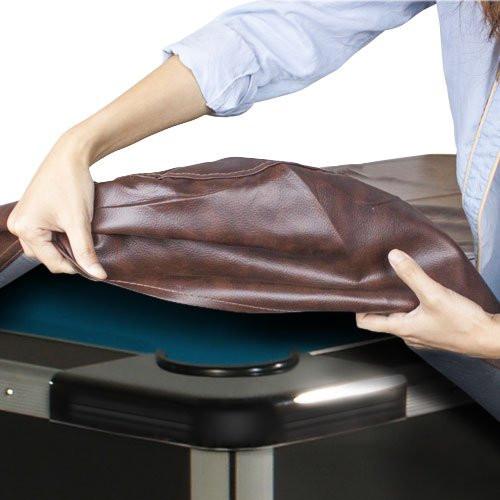 8-Foot Brown Heavy Leatherette Billiard Table Cover by Felson Billiard Supplies