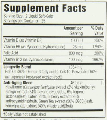 Applied Nutrition Anti-aging Total Body Daily Defense, 50-Count