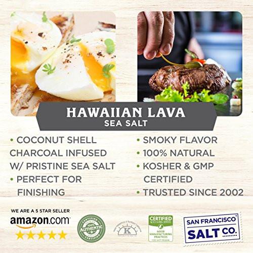 8 Oz Chef's Jar - Black Hawaiian Salt