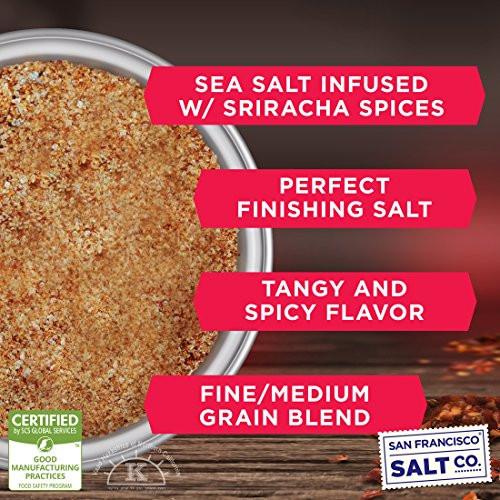 8 Oz Chef's Jar - Sriracha Salt in a Gourmet Chef Jar - Fire up your taste buds