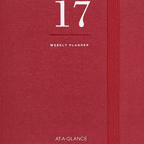 AT-A-GLANCE 2017 Weekly Planner / Appointment Book, 6 x 8-3/4", January Start, 12 Months, Red (YP126-13-17)