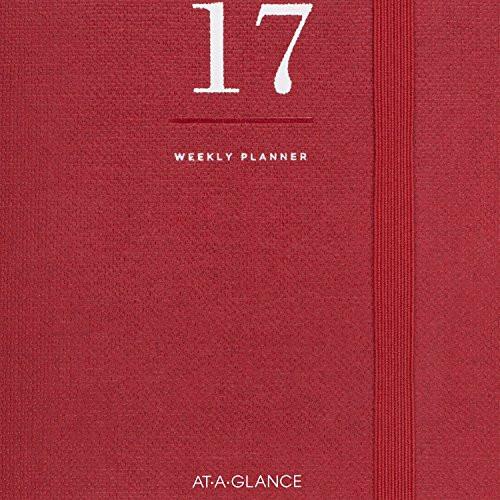 AT-A-GLANCE 2017 Weekly Planner / Appointment Book, 6 x 8-3/4", January Start, 12 Months, Red (YP126-13-17)