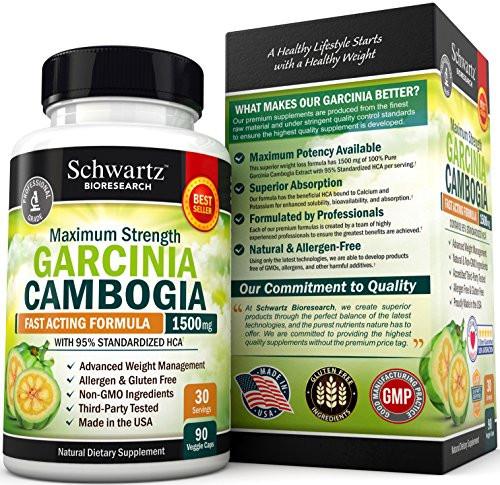 95% HCA Pure Garcinia Cambogia Extract. Fast Acting Appetite Suppressant, Extreme Carb Blocker & Fat Burner Supplement for Fast Weight Loss & Fat Metabolism. Best Garcinia Cambogia Raw Diet Pills