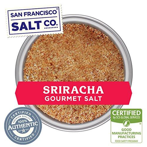 8 Oz Chef's Jar - Sriracha Salt in a Gourmet Chef Jar - Fire up your taste buds